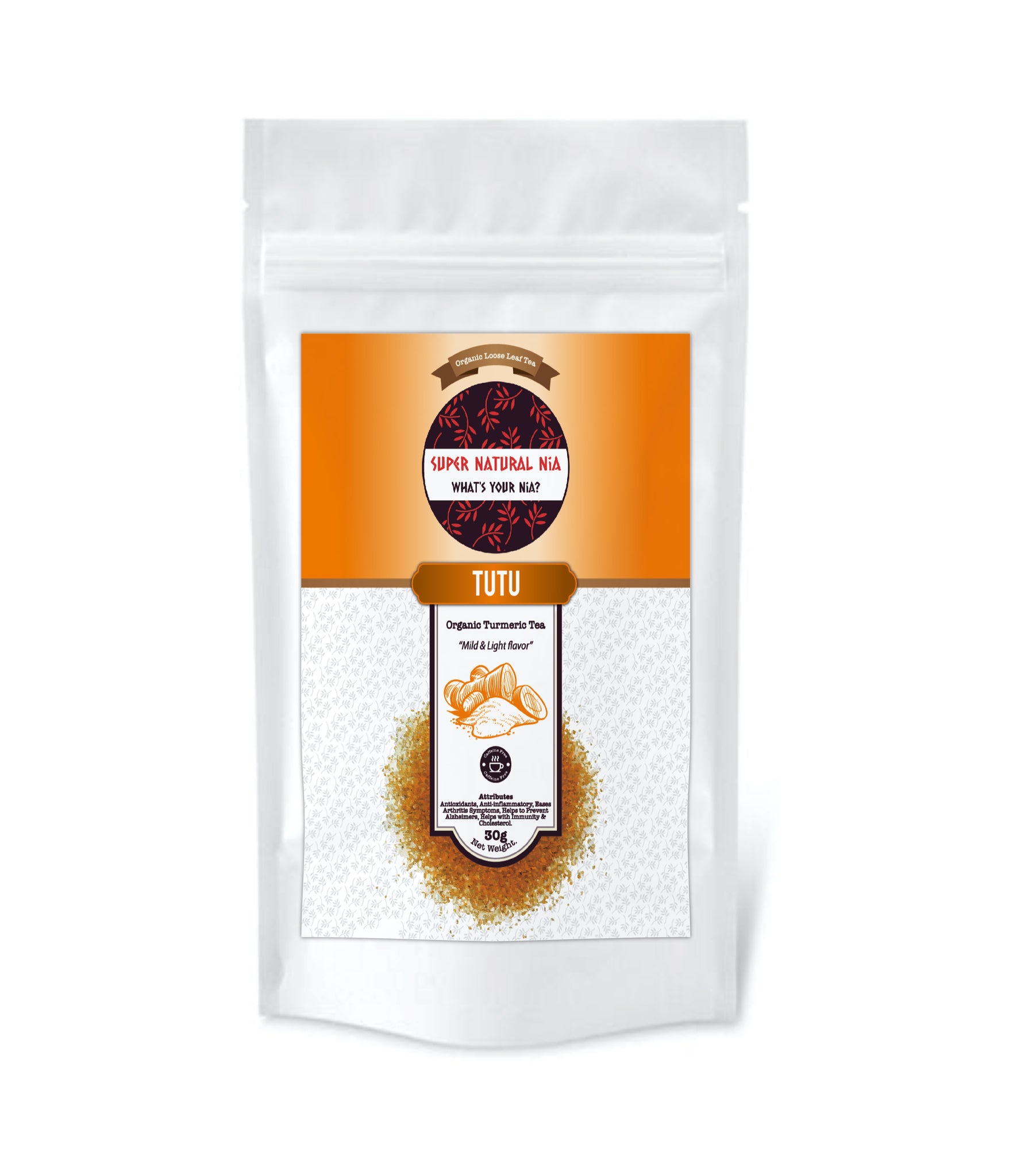 TUTU "Organic Turmeric Herbal Powdered Tea"